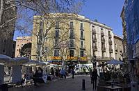 Barcelona: Plaça de Sant Josep Oriol, 12.3.2016 Barcelona