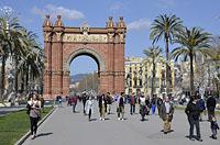 Barcelona: Arc de Triomf, 12.3.2016 Barcelona