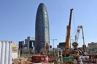 Barcelona: Torre Agbar, Plaça de les Glories Catalanes, 12.3.2016 Barcelona