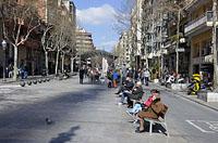 Barcelona: Avinguda de Gaudí, 12.3.2016 Barcelona