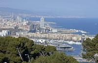 Barcelona: pohľad na Port Vell, 12.3.2016 Barcelona