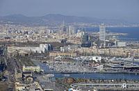 Barcelona: pohľad na Port Vell, 12.3.2016 Barcelona