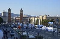 Barcelona: Torres Venecianes, Avinguda de la Reina Maria Cristina, 12.3.2016 Barcelona