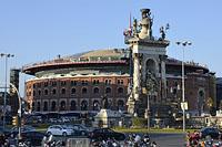 Barcelona: Plaça d'Espanya a Plaza de toros de las Arenas, 12.3.2016 Barcelona