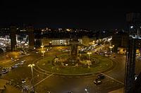 Barcelona: Plaça d'Espanya, 12.3.2016 Barcelona