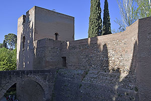Granada: Alhambra, Torre del cabo de la Carrera, 20.4.2023 Granada