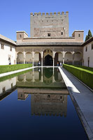 Granada: Alhambra, Palacios Nazaríes, Patio de los Arrayanes, 20.4.2023 Granada