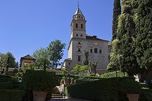 Granada: Alhambra, Palacios Nazaríes, Iglesia de Santa María, 20.4.2023 Granada