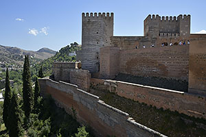 Granada: Alhambra, Alcazaba, 20.4.2023 Granada