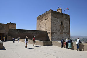 Granada: Alhambra, Alcazaba, Torre de las Armas, Torre de la Vela, 20.4.2023 Granada