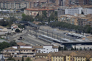 Granada: výhľad na mesto z Alhambry, Estación de tren Granada, 20.4.2023 Granada