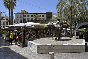 Granada: Monumento al Aguador, Plaza de la Romanilla, 20.4.2023 Granada