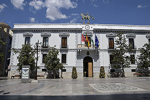 Granada: Ayuntamiento de Granada, Plaza del Carmen, 20.4.2023 Granada