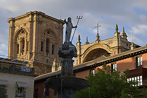 Granada: Fuente de los Gigantones, Plaza de Bib-Rambla, 20.4.2023 Granada