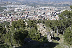 Jaén: výhľad z Castillo de Santa Catalina, 18.4.2023 Jaén