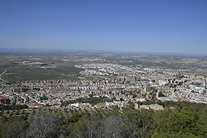 Jaén: výhľad z Castillo de Santa Catalina, 18.4.2023 Jaén