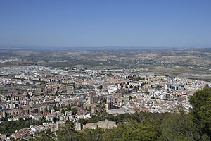 Jaén: výhľad z Castillo de Santa Catalina, 18.4.2023 Jaén