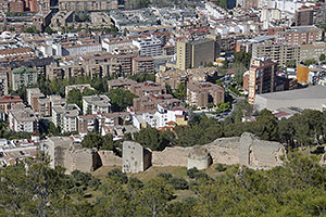 Jaén: výhľad z Castillo de Santa Catalina, 18.4.2023 Jaén