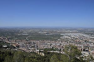 Jaén: výhľad z Castillo de Santa Catalina, 18.4.2023 Jaén