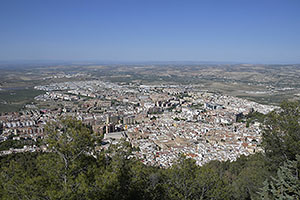 Jaén: výhľad z Castillo de Santa Catalina, 18.4.2023 Jaén