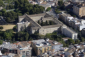 Jaén: výhľad z Castillo de Santa Catalina, Seminario Diocesano, 18.4.2023 Jaén