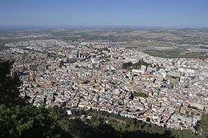 Jaén: výhľad z Castillo de Santa Catalina, 18.4.2023 Jaén