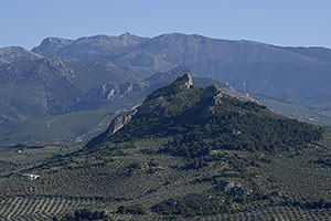 Jaén: výhľad z Castillo de Santa Catalina, 18.4.2023 Jaén