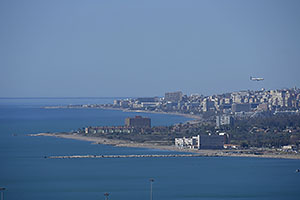 Málaga: výhľad z Monte Gibralfaro, 15.4.2023 Málaga