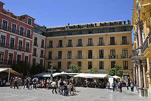 Málaga: Fuente de la plaza del Obispo, 15.4.2023 Málaga