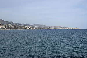 Málaga: Playa de La Malagueta, 21.4.2023 Málaga