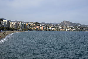 Málaga: Playa de La Malagueta, 21.4.2023 Málaga