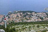Dubrovnik: pohľad z vrchu Srđ, 5.6.2018 Dubrovnik
