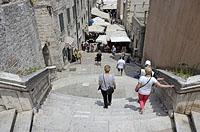 Dubrovnik: slávne schody, kde sa odohral walk of shame, 5.6.2018 Dubrovnik