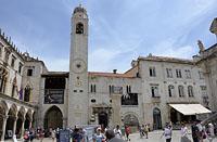 Dubrovnik: Stradun so zvonicou, 5.6.2018 Dubrovnik