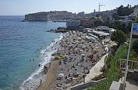 Dubrovnik: pláž Banje, 5.6.2018 Dubrovnik