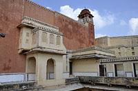 Jaipur: Hawa Mahal - Palác vetrov, 2.3.2015 Jaipur