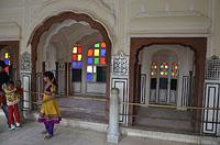 Jaipur: Hawa Mahal - Palác vetrov, 2.3.2015 Jaipur
