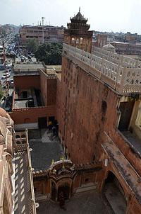 Jaipur: Hawa Mahal - Palác vetrov, 2.3.2015 Jaipur