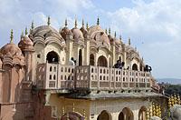 Jaipur: Hawa Mahal - Palác vetrov, 2.3.2015 Jaipur