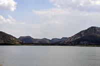 Jaipur: jazero Man Sagar, 3.3.2015 Jaipur