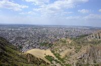Jaipur: pohľad na mesto z Nahargarh Fort, 3.3.2015 Jaipur