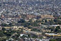 Jaipur: pohľad na mesto z Nahargarh Fort, 3.3.2015 Jaipur