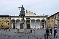 Florencia: La SS. Annunziata di Firenze, Piazza della Santissima Annunziata, 19.5.2015 Florencia