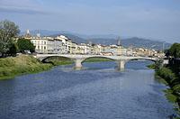 Florencia: rieka Arno, 19.5.2015 Florencia