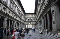 Florencia: Piazzale degli Uffizi, 20.5.2015 Florencia