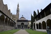 Florencia: Cappella Pazzi, Basilica di Santa Croce di Firenze, 21.5.2015 Florencia