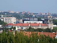 Vilnius: vyhliadka na mesto z Profsajungu rumai, 7.8.2013 Vilnius