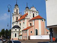 Vilnius: Šv. Kotrynos bažnyčia - kostol sv. Kataríny, 7.8.2013 Vilnius