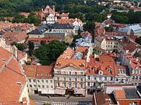 Vilnius: pohľad zo zvonice, 7.8.2013 Vilnius