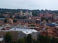 Vilnius: pohľad zo zvonice, 7.8.2013 Vilnius
